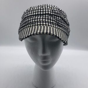 Roxy Checker Board Hat Black White